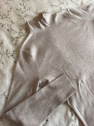 Jersey Adolfo Dominguez cuello alto gris