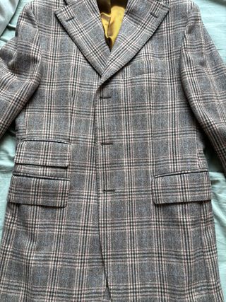 Giacca Harry & Sons lana e cotone marrone