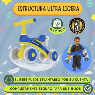 Bici/correpasillos Eight4two azul y amarillo