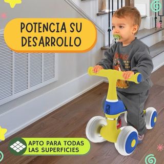 Bici/correpasillos Eight4two azul y amarillo