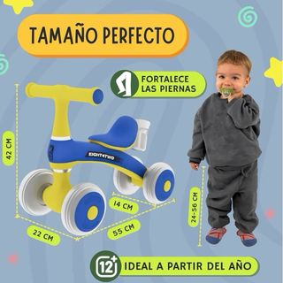 Bici/correpasillos Eight4two azul y amarillo