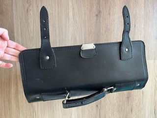 Maletín Cuero Vintage Negro