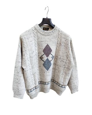Pullover Maglione Uomo Wool Cashmere L
