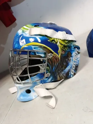 Casco Hockey Infantil 48-53cm gorra de regalo