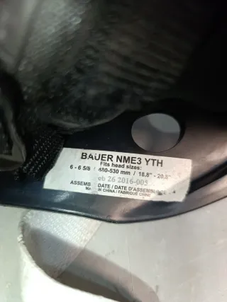 Casco Hockey Infantil 48-53cm gorra de regalo