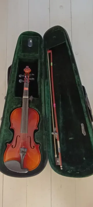 Violín Decorativo 1/4 con Arco y Estuche