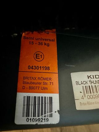 Silla Britax Römer Kidfix- grupo 2/3 con ISOFIX