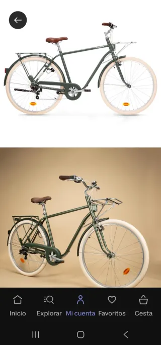 Bicicleta Urbana ELOPS Clásica 28 Azul oscuro