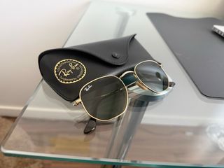 Gafas de sol Ray-Ban Hexagonal Oro/Verde