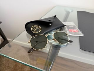 Gafas de sol Ray-Ban Hexagonal Oro/Verde