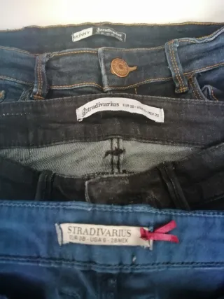 Lote 3 Pantalones Pitillo Stradivarius