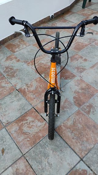 Patinete Scooter Naranja Ruedas Grandes