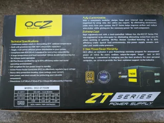 Alimentatore modulare OCZ ZT 750W 80+ Bronze