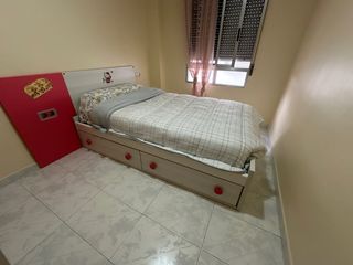 Cama infantil 105cm con colchon,cajones y cabecero
