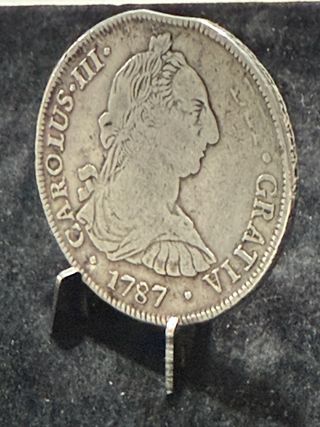 8 Reales Carlos III 1787 Potosí