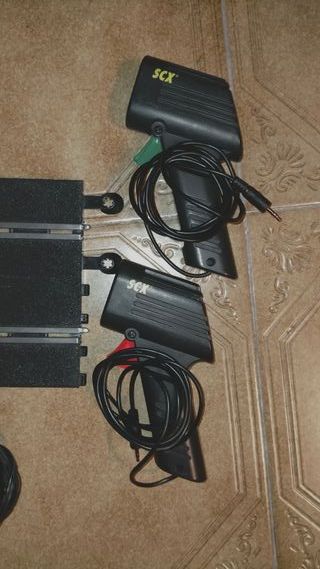 SCALEXTRIC" SCX COMPACT PISTA RECTA & MANDOS
