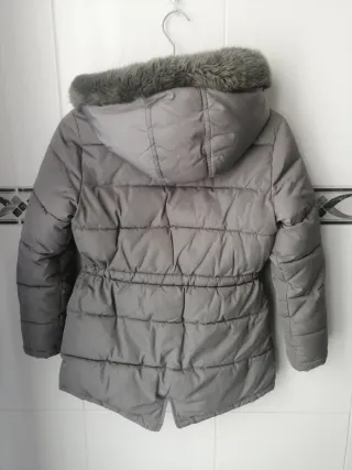 Chaquetón niña gris T. 9/10 años