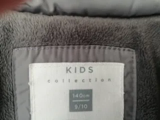 Chaquetón niña gris T. 9/10 años