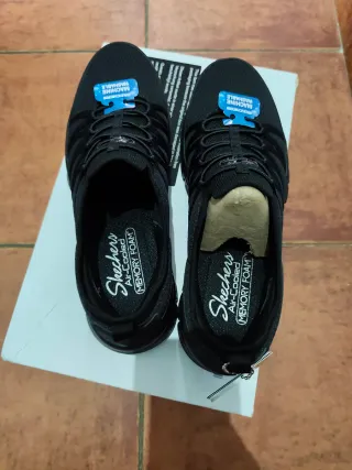 Zapatos Skechers Negros Mujer