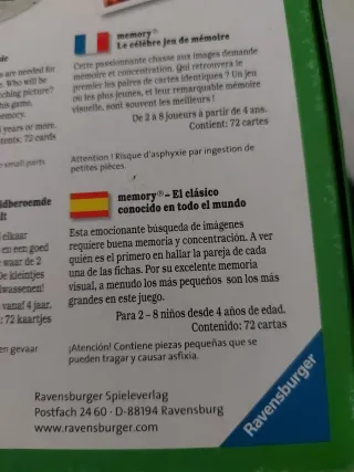 Memory Ravensburger Gioco di Memoria Dinosauri