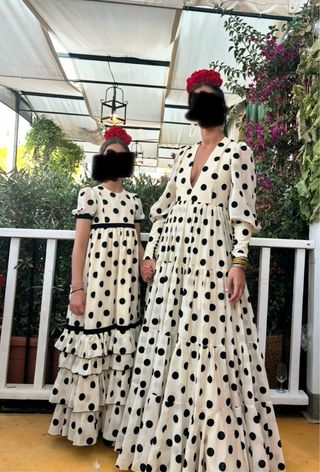 Vestido flamenca niña lunares
