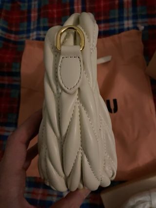 Borsa Miu Miu Beige/Oro