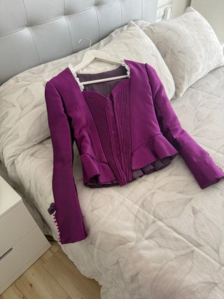 Corpiño de fallera morado
