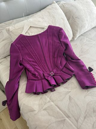 Corpiño de fallera morado