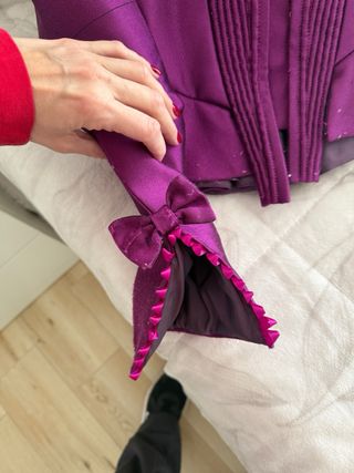 Corpiño de fallera morado