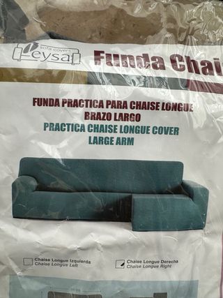 Funda elástica sofá chaise longue brazo derecho
