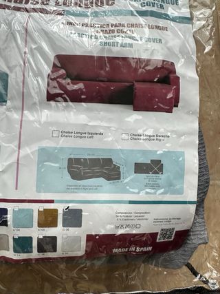 Funda elástica sofá chaise longue brazo derecho