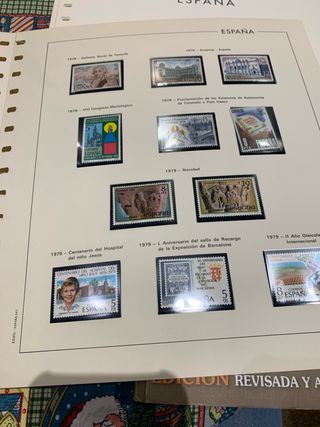Hojas Edifil 1979 con sellos año Completo España