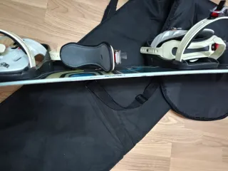 Tabla de Snowboard con Fijaciones 160x26 con funda
