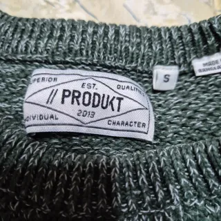 Jersey PRODUT verde y gris jaspeado