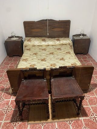 Habitación colonial madera maciza