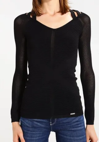 Jersey Guess Negro Mujer