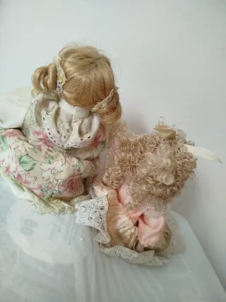 2 Bambole in ceramica