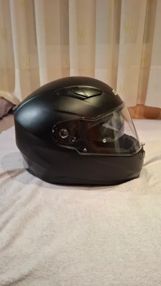 Casco de moto integral negro UNIK