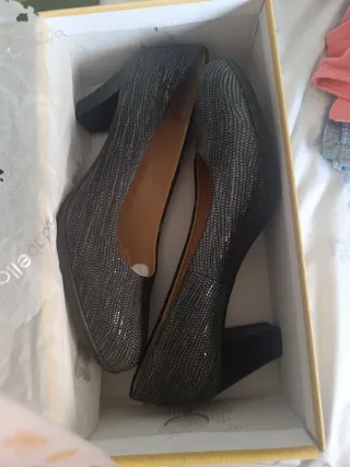 Modabella Zapatos Salón Negros Talla 38