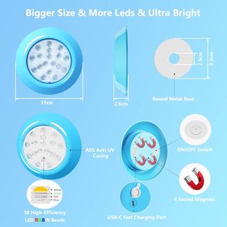 Luces LED Subacuáticas RGBW Piscina Mando
