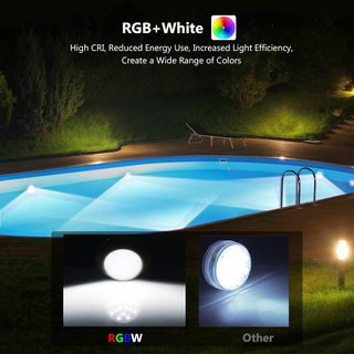 Luces LED Subacuáticas RGBW Piscina Mando