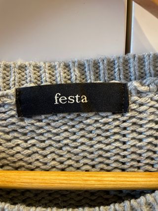 Jersey Festa rayas grises y blancas