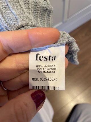 Jersey Festa rayas grises y blancas