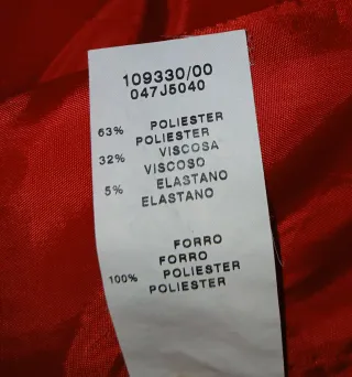 Chaqueta Corta Roja Easy Wear Talla L