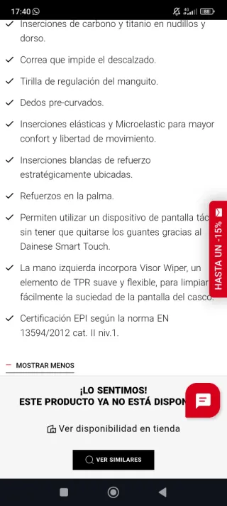 Guantes Moto Dainese Impermeables