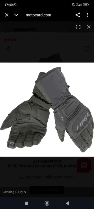 Guantes Moto Dainese Impermeables