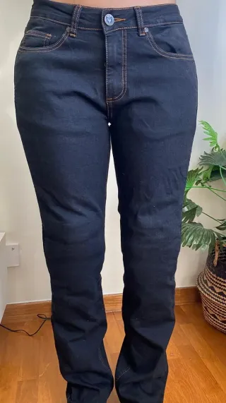 Vaqueros moto mujer