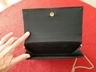 Bolso fiesta negro de mano o para colgar. Vintage