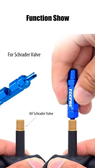 LLAVE VÁLVULAS RUEDAS Y 6 OBUSES PRESTA