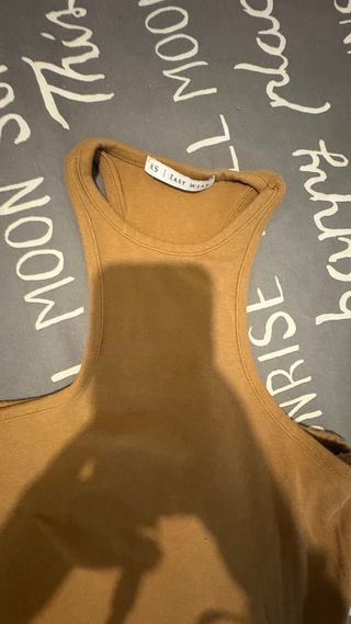 Camiseta tirantes marrón Easy Wear Talla XS